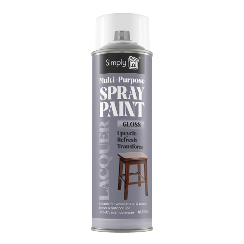 MULTIPURPOSE SPRAY PAINT CLEAR LACQUER 400ML