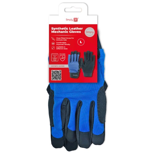L SYNTHETIC LEATHER MECHANIC GLOVES