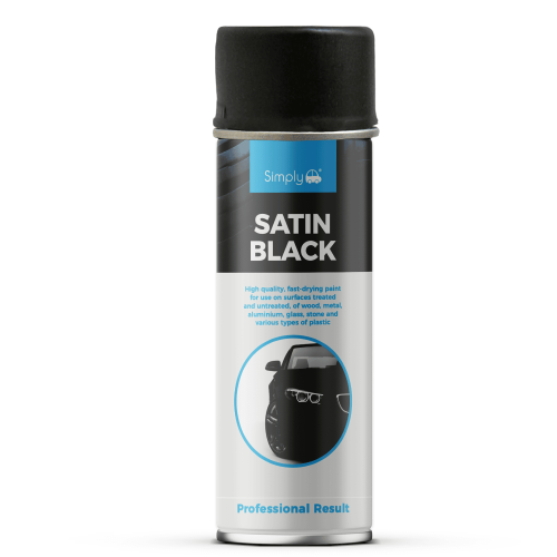 500ML BLACK SATIN SPRAY