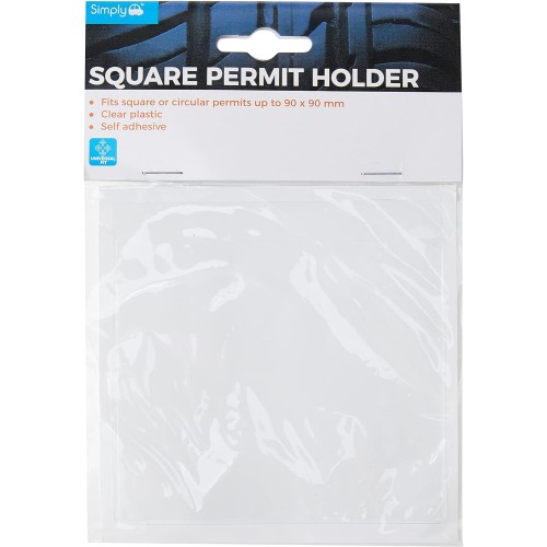 SQUARE PERMIT HOLDER 90MMX90MM