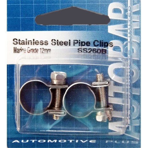 A4 MARINE GRADE STAINLESS - PETROL PIPE CLIP 14MM