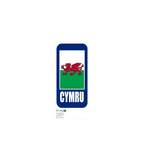 RECTANGLE WELSH ADHESIVE STICKER