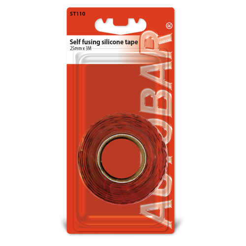 NON-ADHESIVE/SELF FUSING SILICONE TAPE 25MMX3M RED