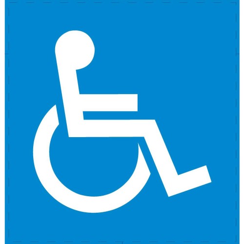 DISABLED ADHESIVE STICKER