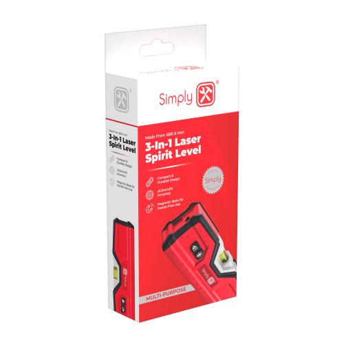 3-in-1 Laser Line Torpedo Level