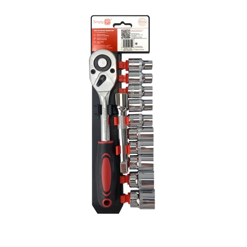 12PC 1/2IN RATCHET SOCKET SET