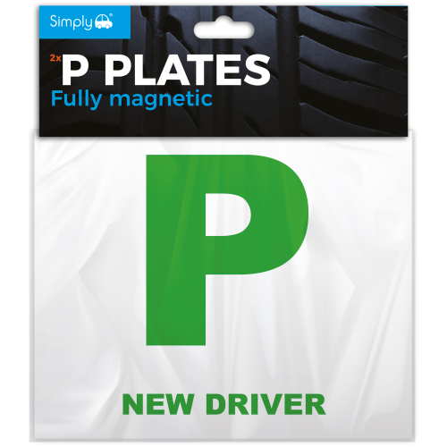 AUTOCARE P PLATE MAGNETIC GRN 