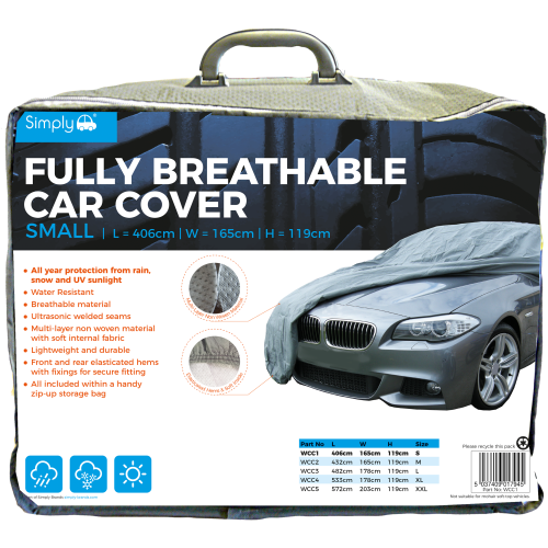 'S' BREATHABLE CAR COVER