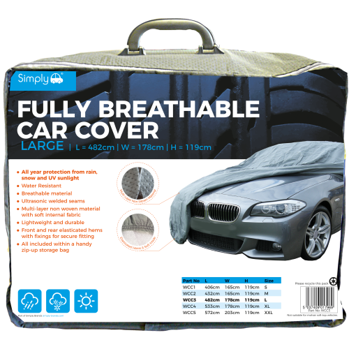 'L'  BREATHABLE CAR COVER